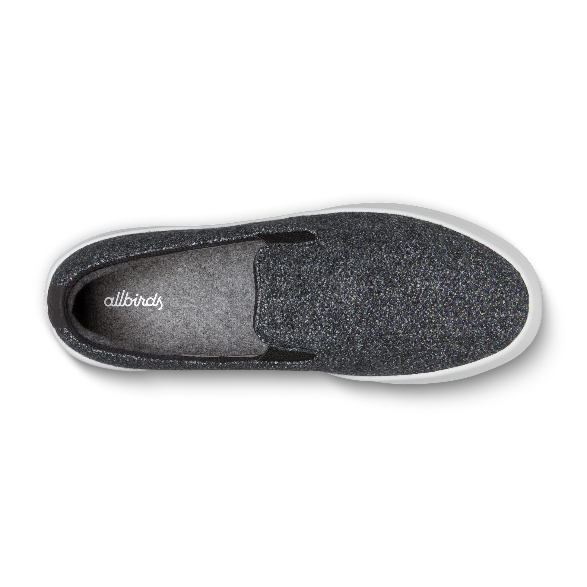 Women's Wool Cruiser Slip On - Dark Grey (Light Grey Sole)